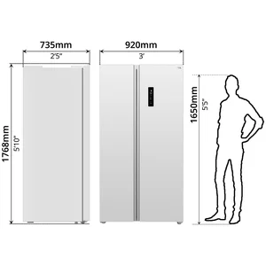 TCL Refrigerator, Inverter (612L) - P650SBW 8