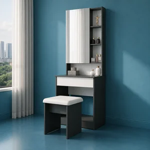 FZ Grey-white 4 Door Bedroom Set Single 4