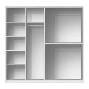 ZBOM 2 Door Sliding Wardrobe 5