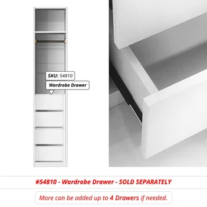 ZBOM Single Door Wardrobe (Right Modular) 9