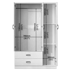 FG 3 Door Wardrobe 9