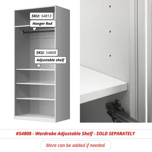 ZBOM 2 Door Wardrobe 9