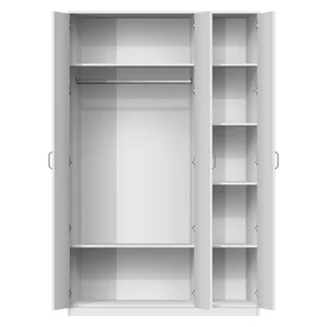 BNF Bedroom Set 3D Double White (3 PCs) 4