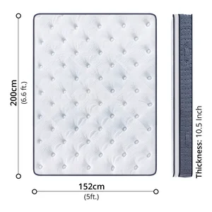 Hybrid Memory Foam + Pocket Spring Mattress (Queen) 4