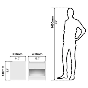 BNF Bedroom Set 3D Double White (3 PCs) 15