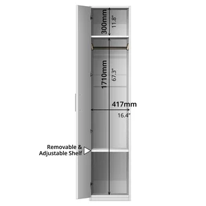 ZBOM Single Door Wardrobe (Left Modular) 10