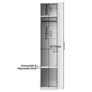 ZBOM Single Door Wardrobe (Right Modular) 10