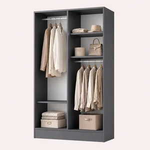 FZ Grey-white 4 Door Wardrobe 2