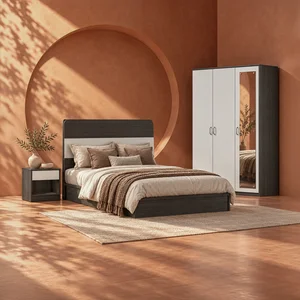 BNF Bedroom Set 3D Double Oak (3 PCs) 1
