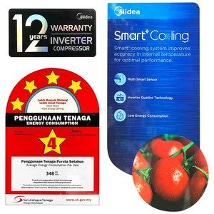 Midea Refrigerator, Inverter (203L) - MDRT307MTB28-MY-INVERTER 8