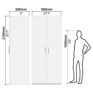 ZBOM 2 Door Wardrobe 12