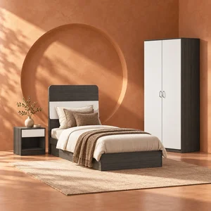BNF Bedroom Set 2D Single Oak (3 PCs) 1