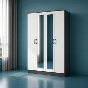 FZ Grey-white 4 Door Bedroom Set Single 2